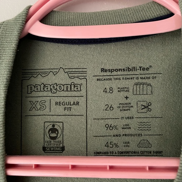 Sage green Patagonia long sleeve size xs - Picture 3 of 3